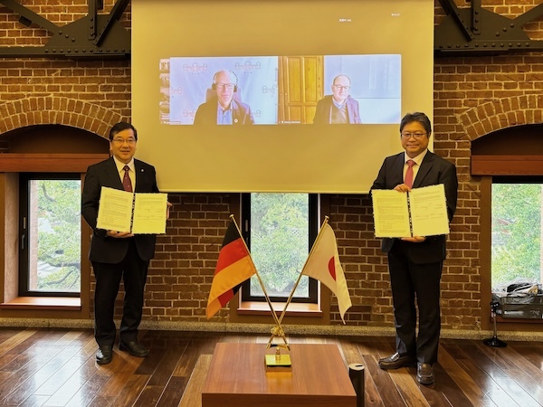 image of President Gonokami, Directors Rockström, Edenhofer, and Fukushi