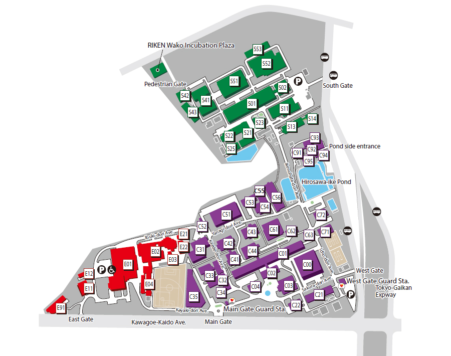 Map of Wako Campus
