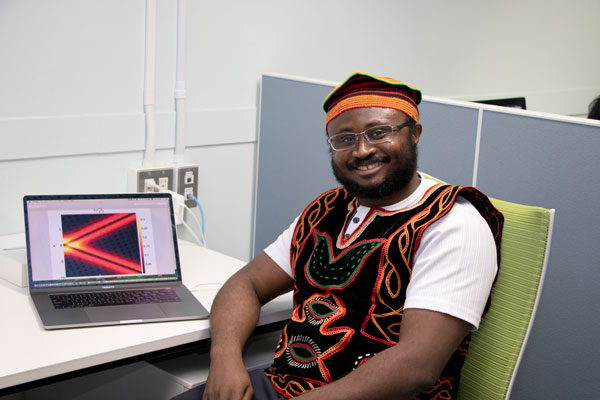 Picture of Collins Ashu Akosa in his office