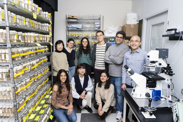 picture of Bipasha Dey and lab members