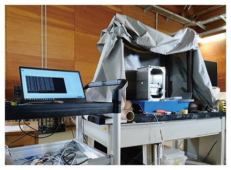 開発中の時間分解NMR装置の図