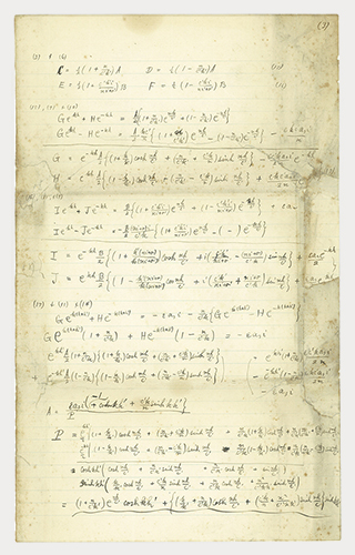 西川博士のノートの写真