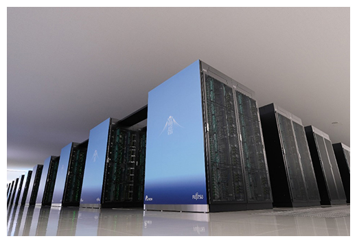 スーパーコンピュータ「富岳」の図