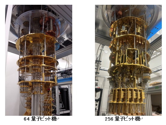 超伝導量子コンピュータの内部実装の写真