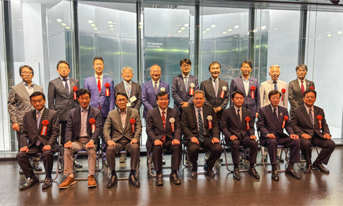 group photo taken at the ceremony