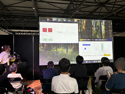 量子プログラミングの体験イベントの様子