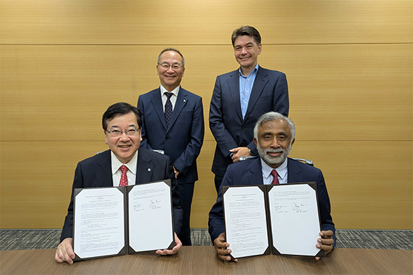 group photo at the signing event