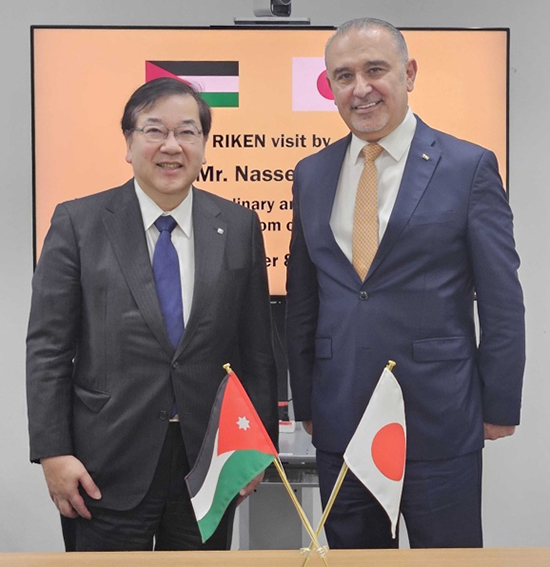 photo of President Gonokami, H.E. Mr. Nasser Shraideh