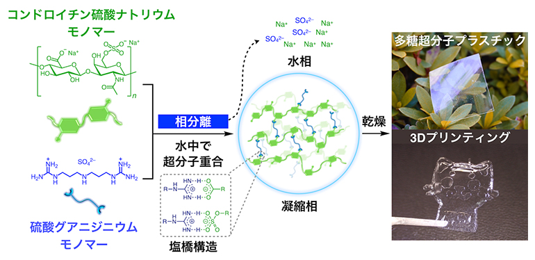 多糖超分子プラスチックの合成とその応用の図