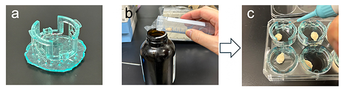 6サンプルの並列作業を可能にするインサートデバイスの図