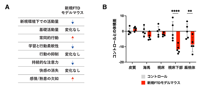 インテリケージによる行動異常とMRIによる脳萎縮の検出の図
