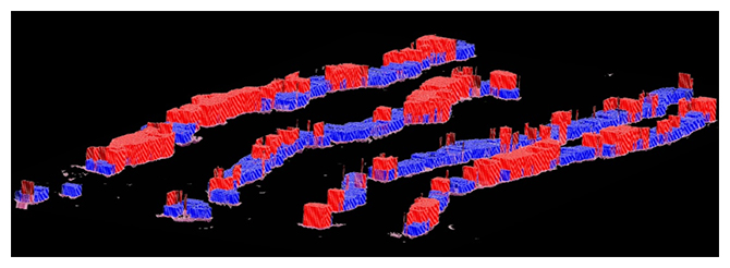 3次元病理生検組織上に可視化した病理プロファイルの図