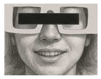 顔の表情のビデオ録画のイメージの図