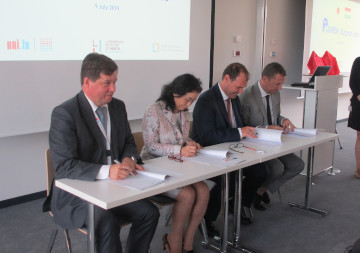 Photo of the signing ceremony