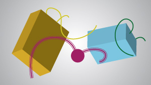 Image of RNA splicing process