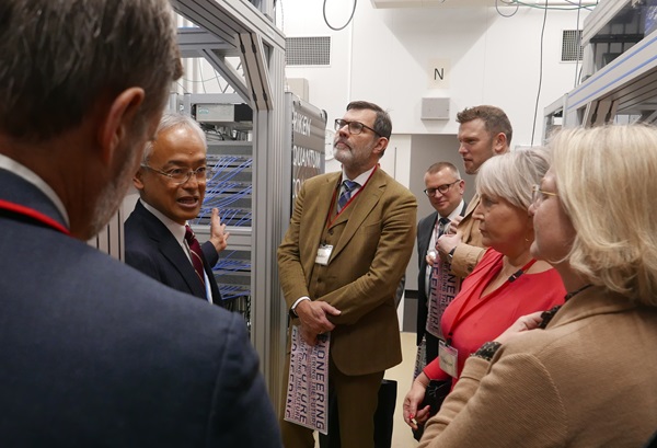 image of Minister Egelund with Dr. Nakamura at RQC