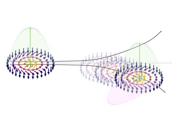 image of the topological Hall effect and skyrmion-lattice motion 