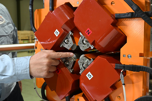Picture of four poles of magnets in SPring-8-II